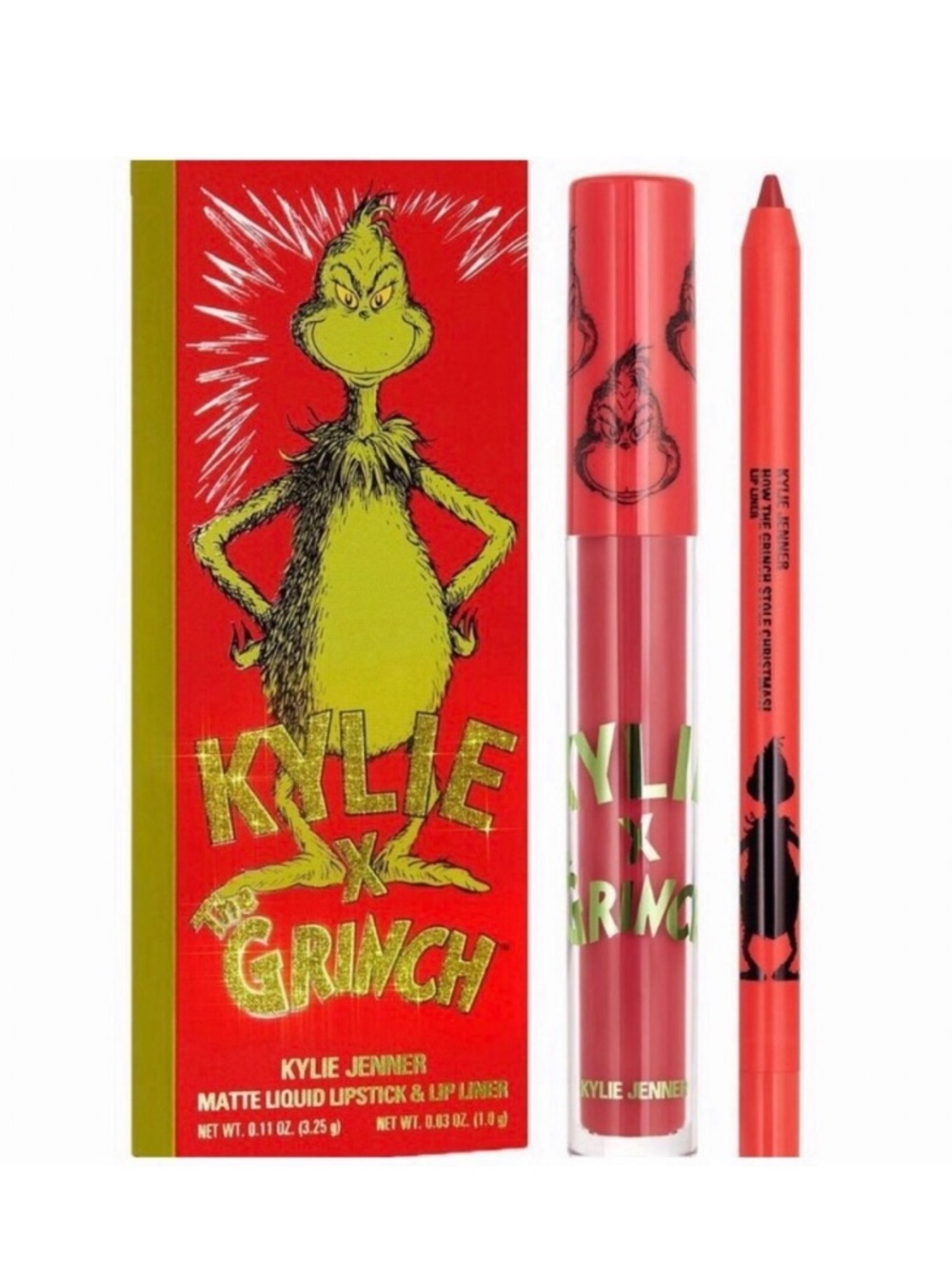 SALE rare kylie x grinch matte lipstick